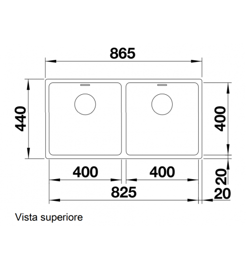 Blanco铂浪高Andano 400/400-U不锈钢水槽522987